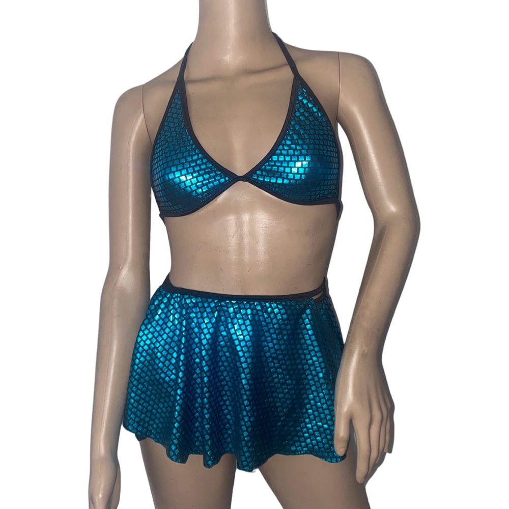 - Sequins mini wrap skirt